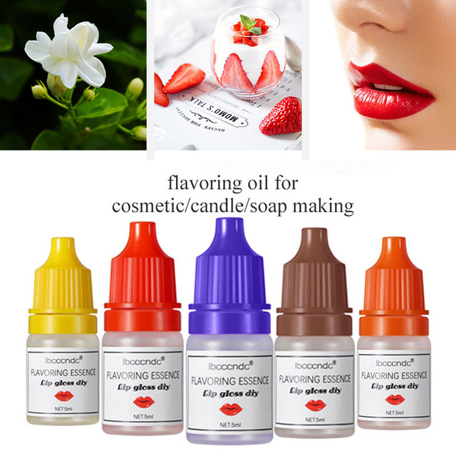 5ml Natural Flavor Essence Fragrance Essence for Handmade Cosmetic Lip  Gloss Base Lipgloss DIY Flavoring Essential oil Wholesale - AliExpress